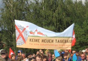 Demonstration in Jänschwalde